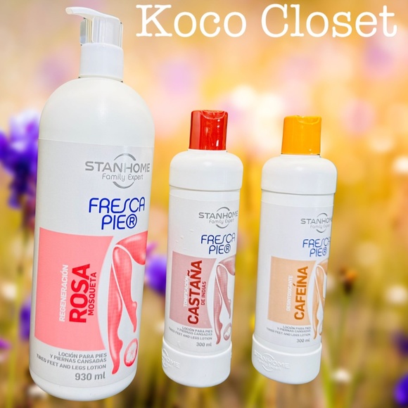 STANHOME FRESCA PIE ROSEHIP OIL 930ML CAFFEINE 300ML HORSE CHESTNUT 300ML LOTION - Picture 7 of 8